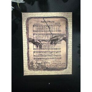 How Great Thou Art Sheet Music Wooden Decor Plaque With Stand & Wall Mount